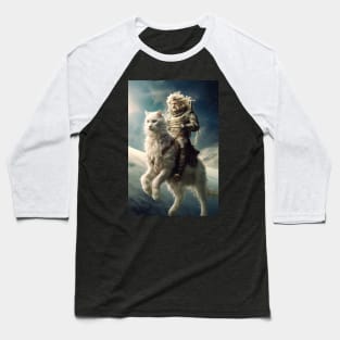 Cat Rider of the Apocalypse Baseball T-Shirt